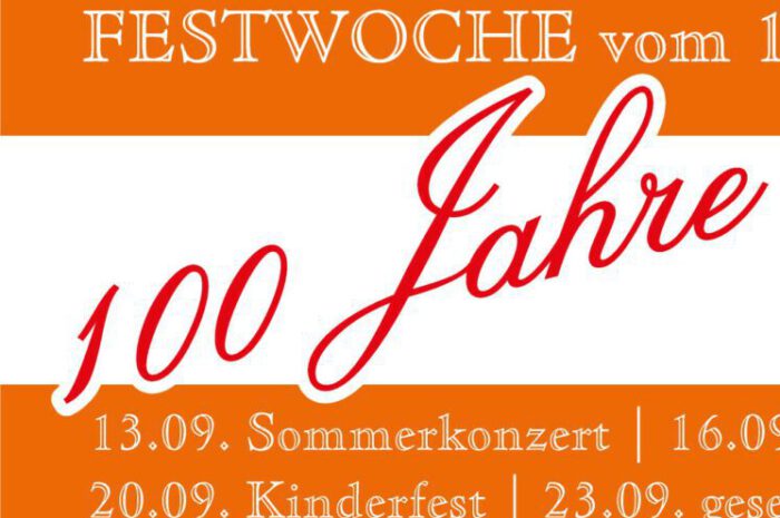 100 Jahre Westvororte  [1923 bis 2023] Programm