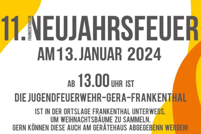 11. Frankenthaler Neujahrsfeuer