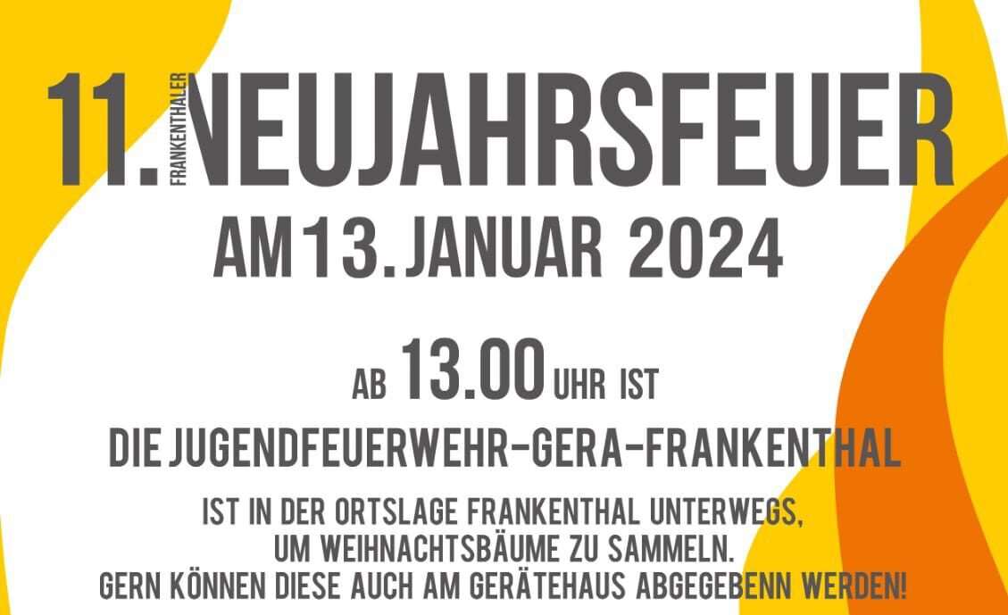 11. Frankenthaler Neujahrsfeuer