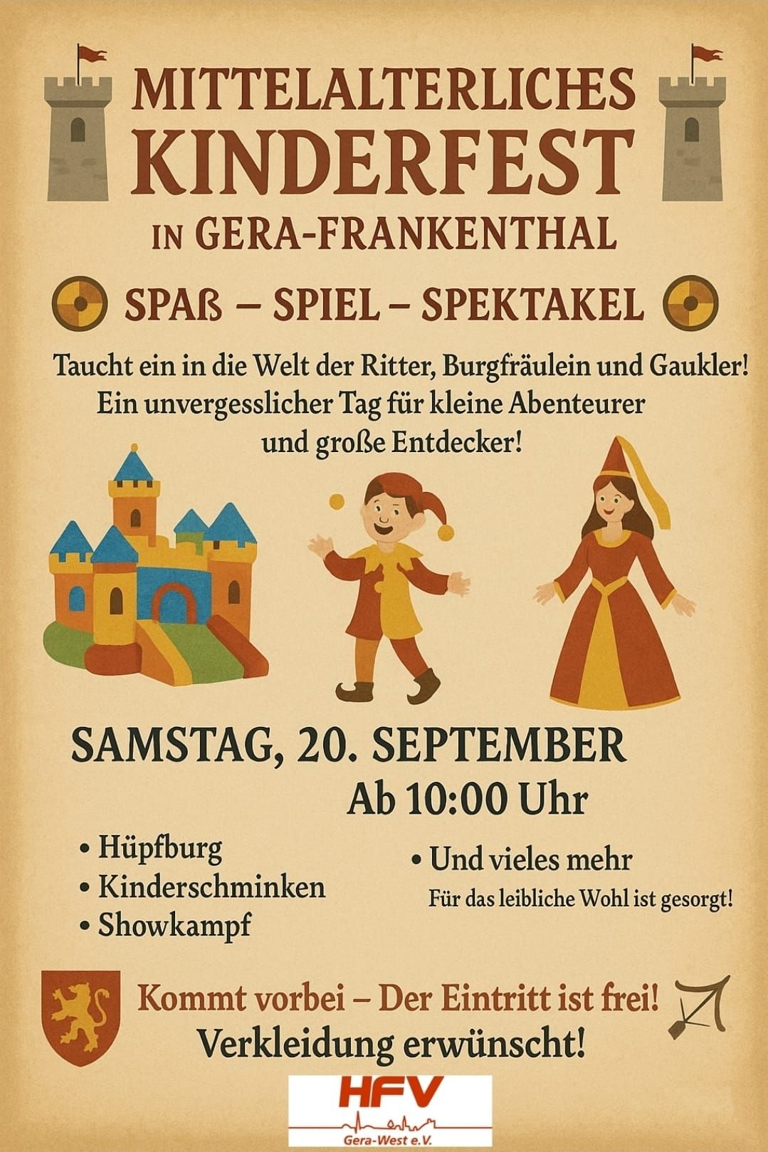 Mittelalterliches Kinderfest in Gera-Frankenthal